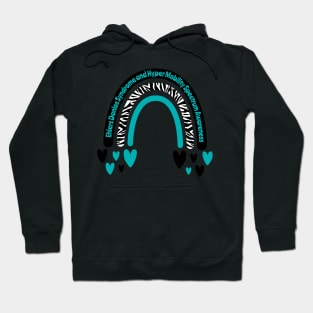 Ehlers Danlos Syndrome & Hyper Mobility Spectrum Awareness Rainbow Hoodie